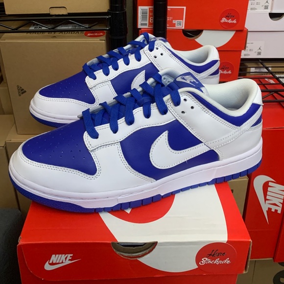 Nike Dunk Low Retro Racer Blue White Shoes DD1391-401 Men's Sizes - Picture 7 of 10